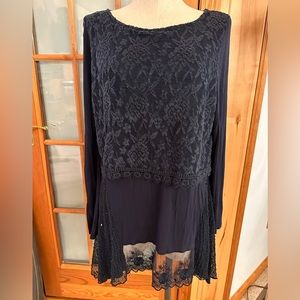 Unique layered CUPIO women’s layered top.